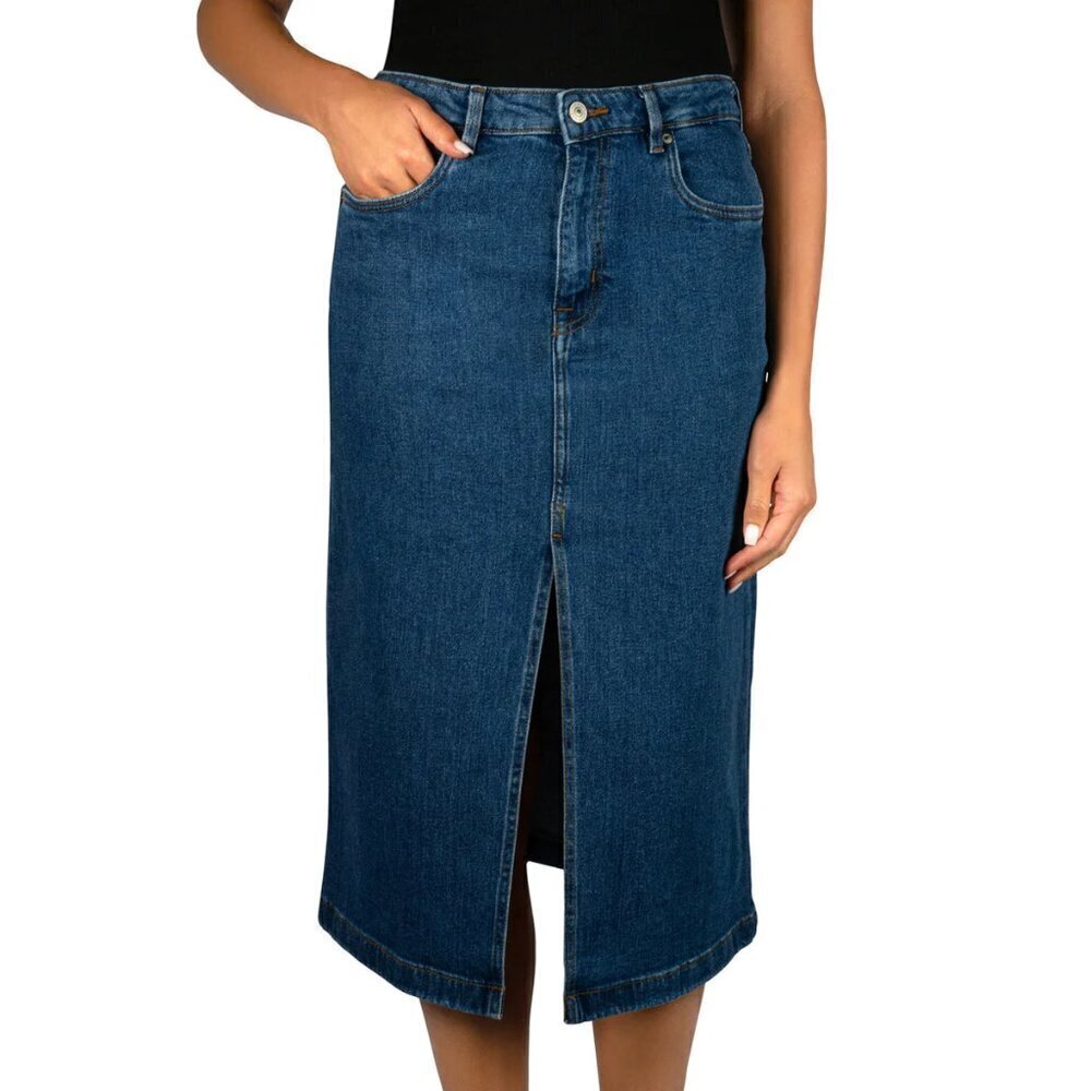 NWT – Steve Madden Women's Denim Midi Skirt – Size L